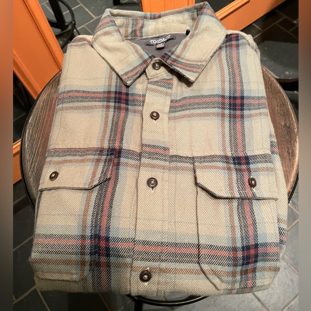 Toad & Co flannel long sleeve shirt - size M